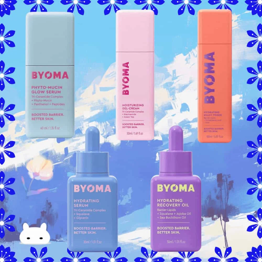 BYOMA-aceite de recuperación hidratante, barrera potenciada, suero hidratante, crema de Gel hidratante, suero brillante Phyto Mucin, juego de aceites faciales de lujo
