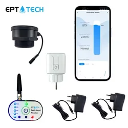 Smart Life Ultrasonic Fuel Oil Cistern Level Detector Controller With Smart Plugs Liquid Monitor Equipment