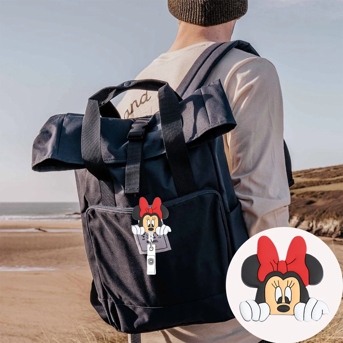 ديزني ميني تلسكوبي ممرضة طبيب شارة التمرير كليب مستشفى الطبية طالب معرف حامل المفاتيح