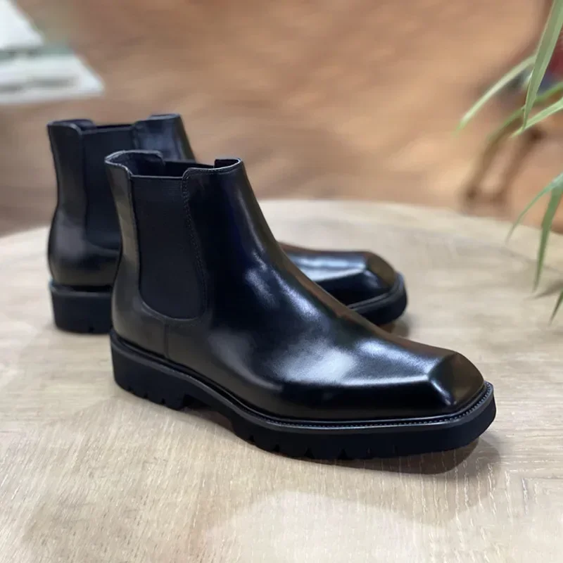 Elegant Mens Genuine Leather B - Men Fashion Elegant บทวิจารณ์และราคา