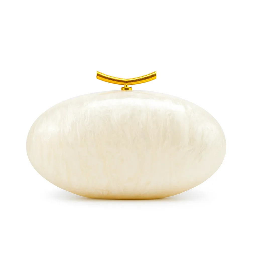 

New Women's Single-shoulder Crossbody Bag, Unique Shell-shaped Acrylic Bag, Stylish for Wedding and Dinner Party Handheld Use