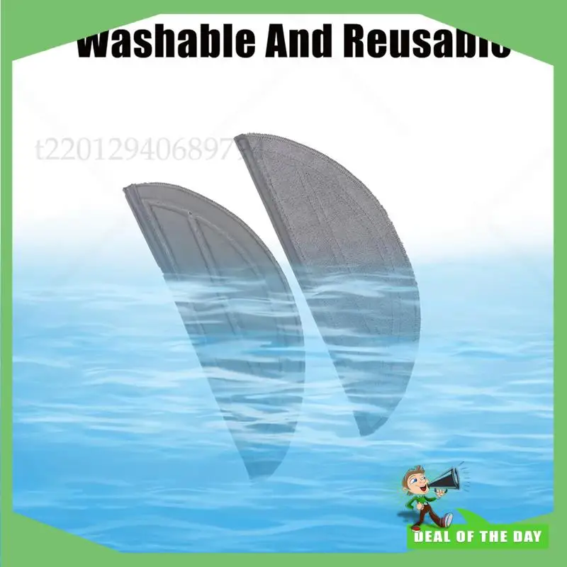 -ABPO 6PCS Mopp Pads Ersatz Für Roborock Saros 10 / G30 / Roborock S9 Maxv Ultra Staubsauger Teile waschbar Wischen Pad