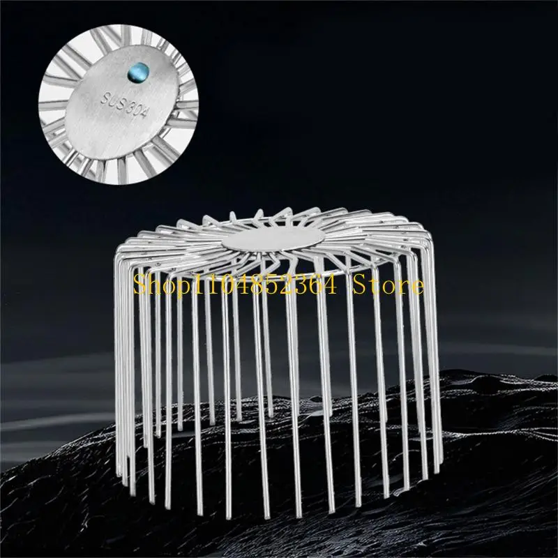 652F Stainless Steel Mesh Cover Debris Trap Outdoor Balcony Drainage Cover Anti-blocking Gutter Guard Rain Pipe Caps