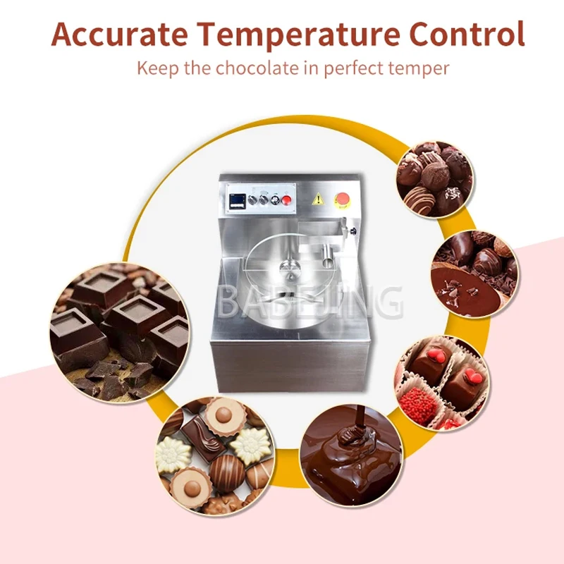 BABEJING Horno de fusión de chocolate multifuncional de gran capacidad Máquina comercial para hacer chocolate