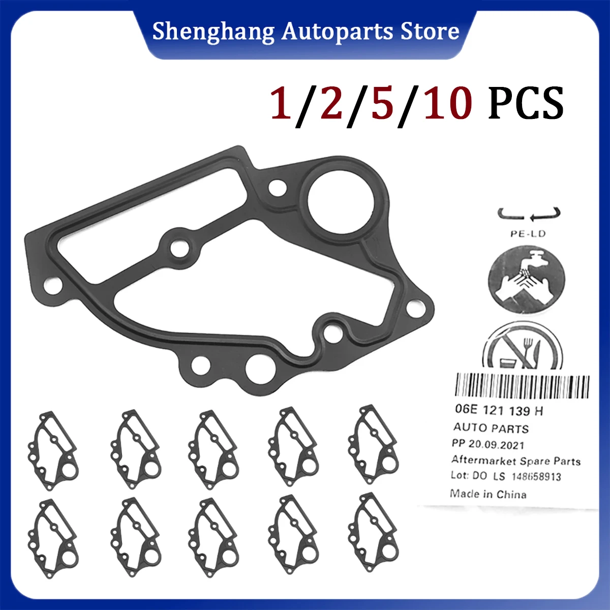 

Engine Coolant Flange Gasket 06E121139H 06E 121 139 H 95810643100 For Audi A4 A5 A6 A7 A8 Q5 Q7 S4 S5 Porsche Cayenne VW Touareg