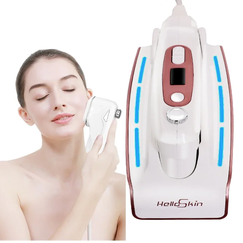 Hifu Focused Beauty Machine Mini Hifu Therapy กระชับผิวหน้ายกกระชับผิวที่ละเอียดอ่อนอุปกรณ์ฟอกสีฟันต่อต้านริ้วรอย Aging