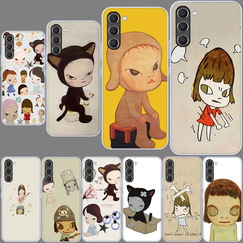 Cute Nara Yoshitomo Art Phone Case for Samsung A54 A14 A24 A34 A17 A37 A57 A55 A35 A25 A15 A13 A23 A33 A53 A07 A05S A04S A03 A73