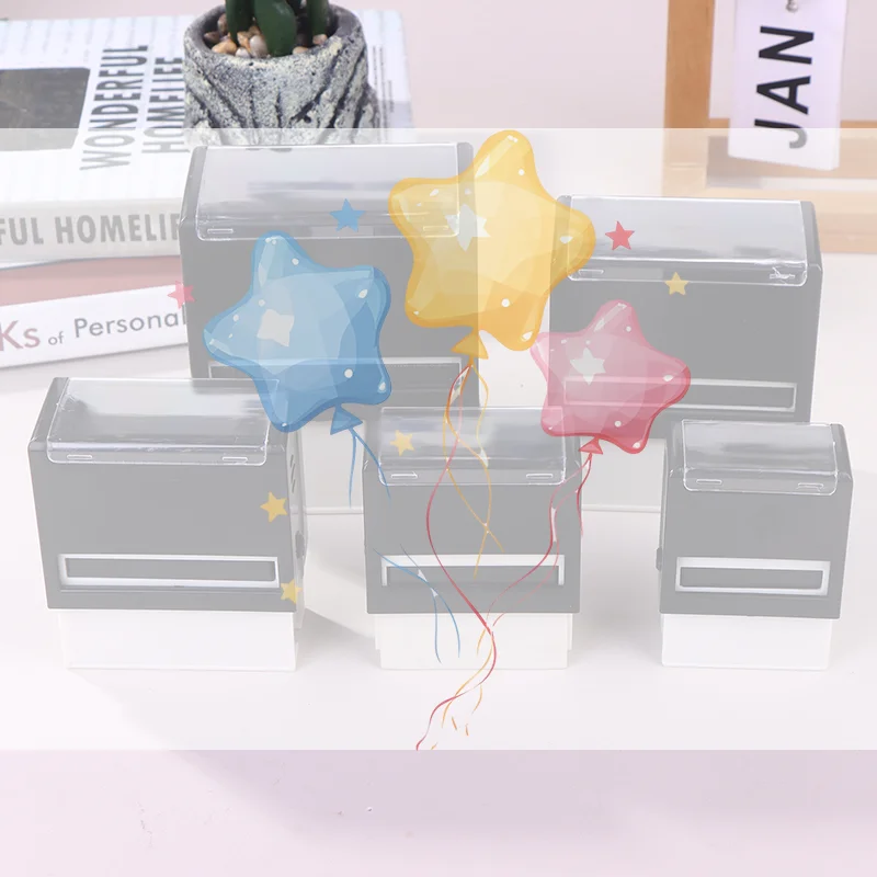 Self-Inking Stamp Customized Self-Inking Business Address Wax Seal Name Handicrafts Personalize Stamps