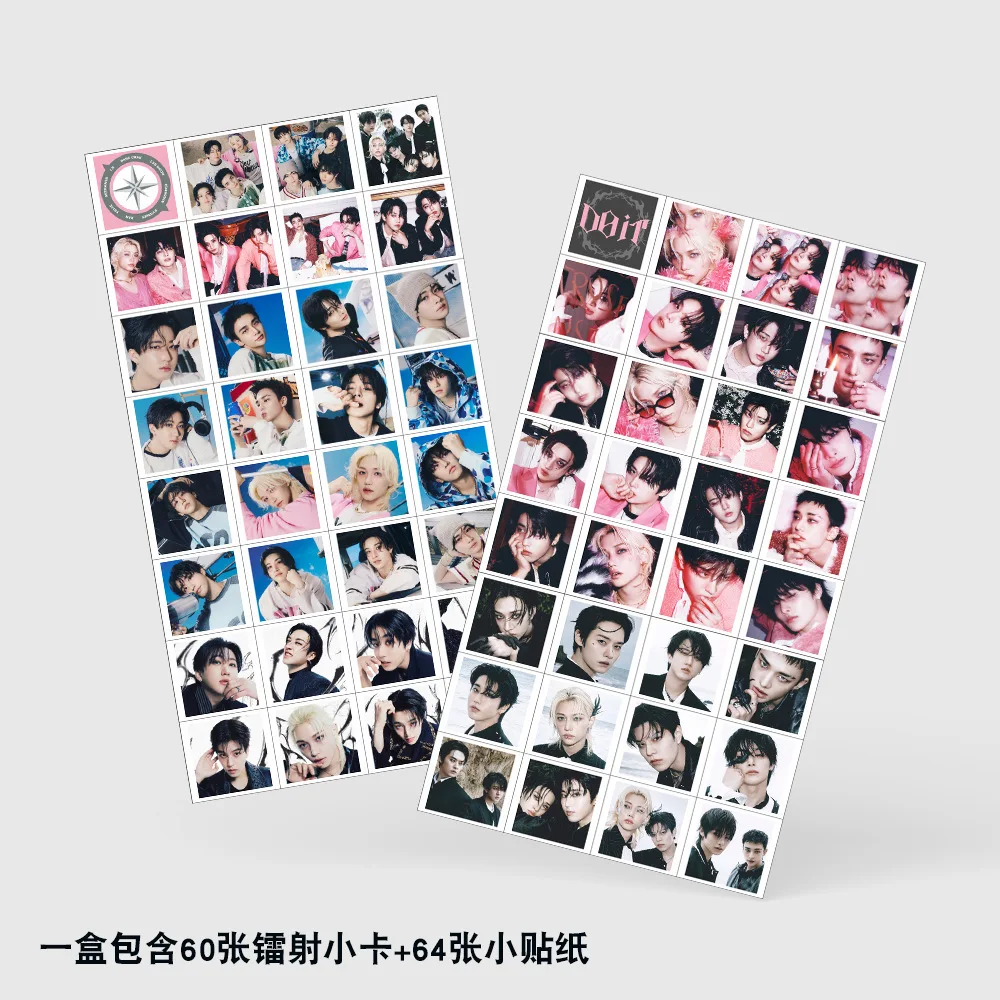 124 Laser Cards STRAYKIDS New Album DO IT Flash Star Sticker Photo Cards Double-sided LOMO Fan Collector's Gift