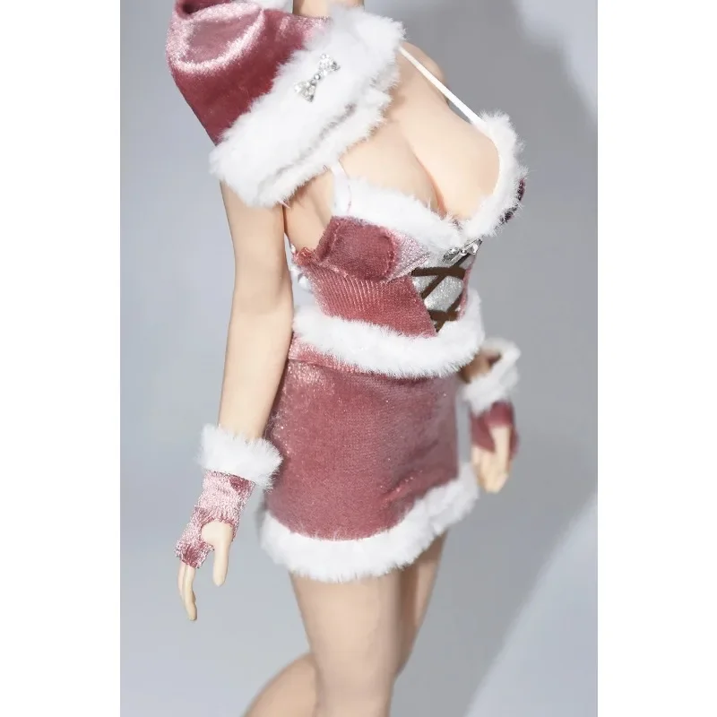1/6 Schaal Vrouwelijke Kerst Kleding Mini Rok Sling Vest Handschoenen Hoed Pak Model voor 12 inch Soldaat Action Figure Pop speelgoed