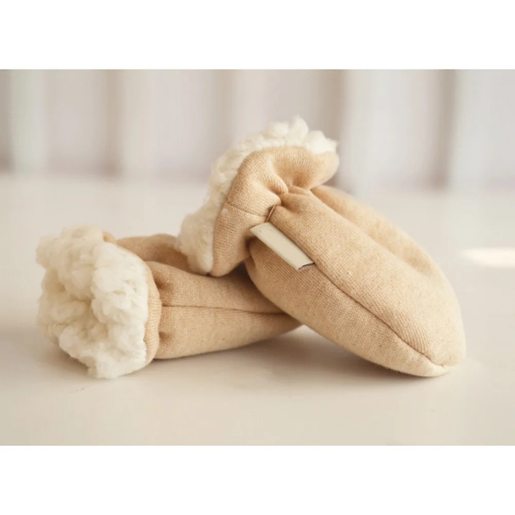 

Cute Design Gloves Infant Warm Baby Brown Newborn Anti Scratching Prevent