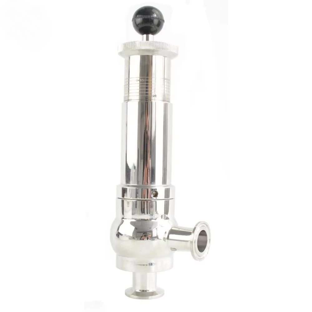 

Premium Sanitary Stainless Steel SS304 SS316L Manual Pressure Reducing Valve Relief Adjustable Safety Valve