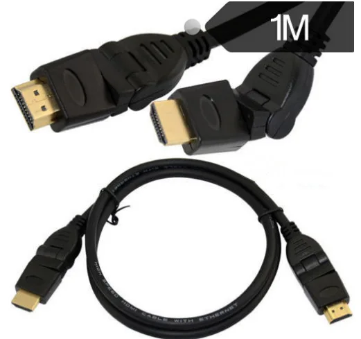 HDMI-متوافق 2.0 إصدار M/M 360 درجة كابل رصاص بزاوية يمين يسار قابل للتعديل 1 م/1.5 م/2 م/3 م/5 م