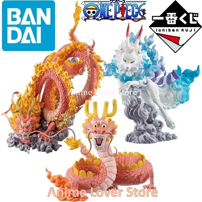 Bandai Original One Piece Ichiban Kuji EX Flowers Abundantly Dragon Kozuki Bestial Yamato Anime Figures Toys for Kids Gift