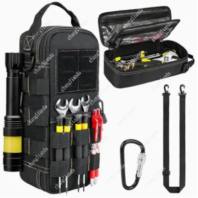Boîte de rangement d'outils tactiques, petit Kit robuste en tissu Oxford pratique et Portable pour hommes
