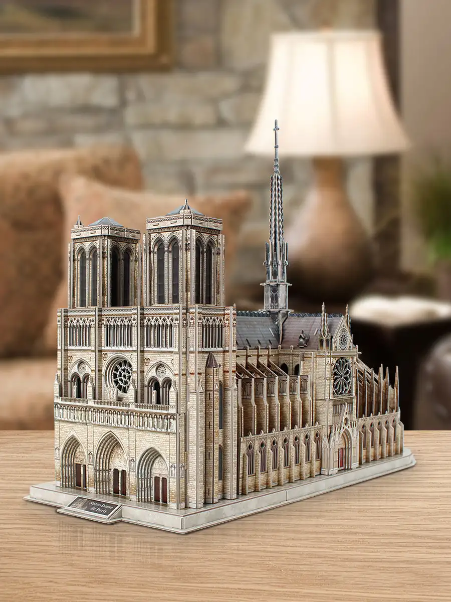 

3D Puzzle Adult Large Assembly Ancient Building Model - Notre Dame Cathedral Paris - Gift Toy