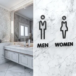 3D-Akrilik Malzeme, Kapı, Etiket, Etiket, Siyah-Altın-Ev, Otel ve Halka açık yerler için dekorasyon Akrilikteki isimlerin ilk 10 satışı-no. 7