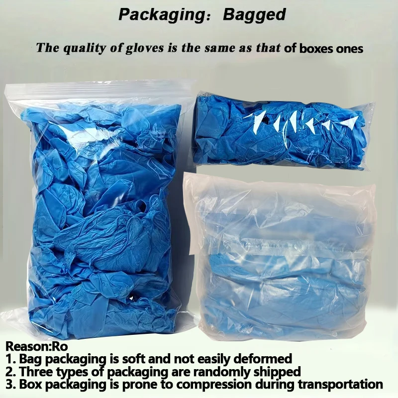 10-100PCS Blue Nitrile Gloves Disposable Home Cleaning Nitrile Gloves Suitable Waterproof Pet Bathing Stain Resistant Tool