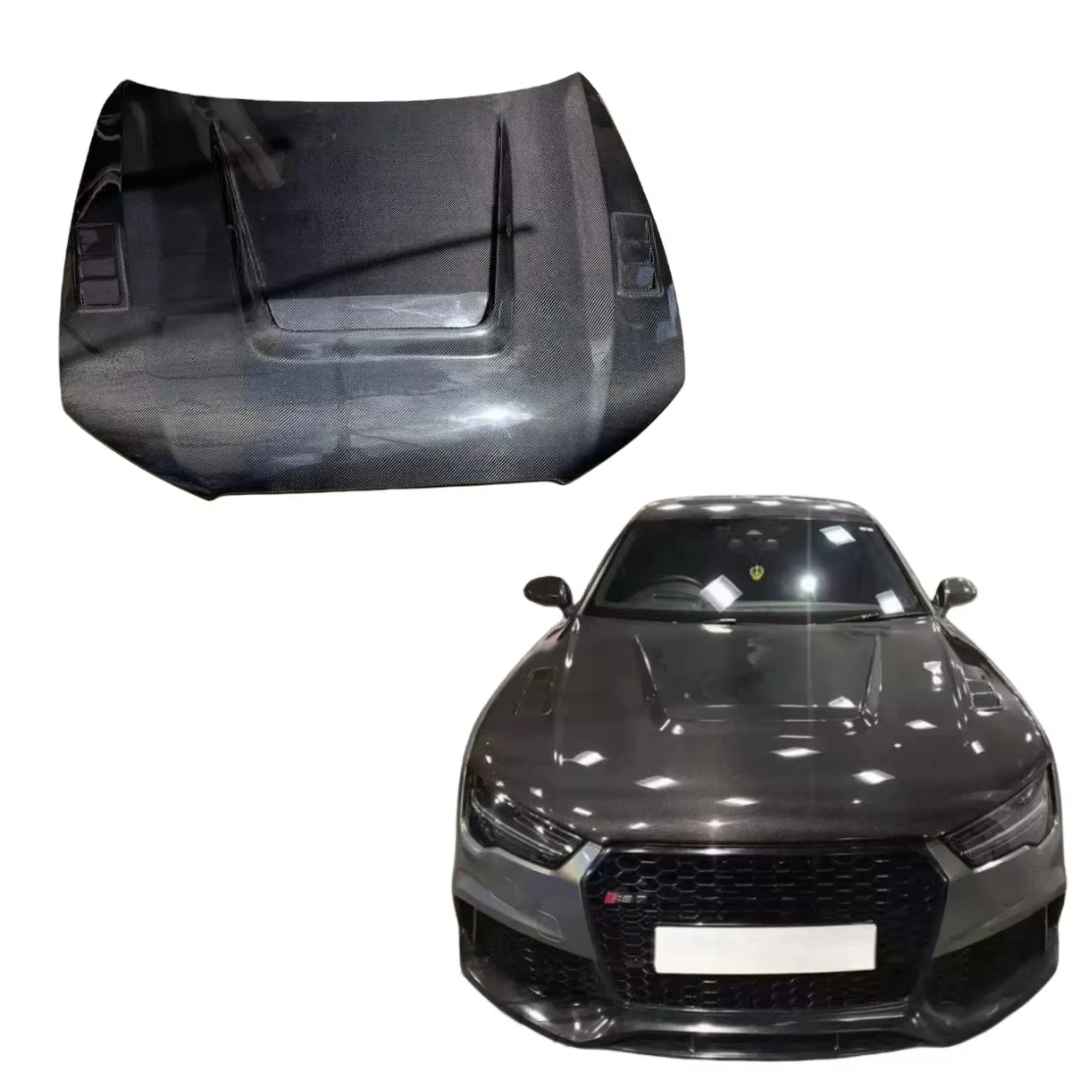 

For A7 S7 Rs7 C7 2009-2015 High Quality Carbon Fiber Engine Hood Body Kit