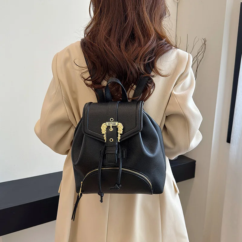 

Минималистичный женский рюкзак на шнурке — однотонный повседневный рюкзак, легкий дорожный рюкзак, модная студенческая сумка