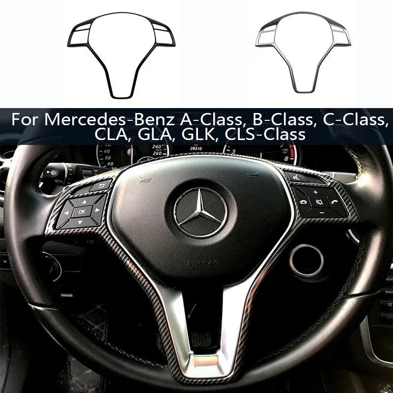 

Подходит для старой модификации декоративной рамы рулевого колеса Mercedes-Benz A-class C-class CLA GLA GLK CLS-class