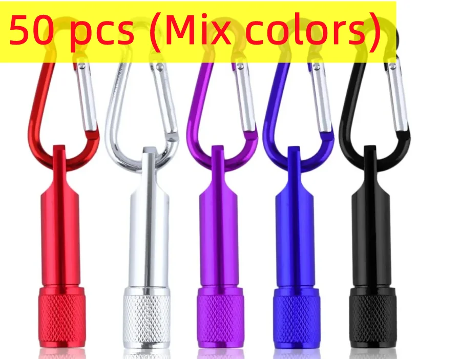 

Super Bright Mini Portable LED Camping Flashlight Aluminum Keychain Keyring LED Light Self defense Torch Lamp outdoor