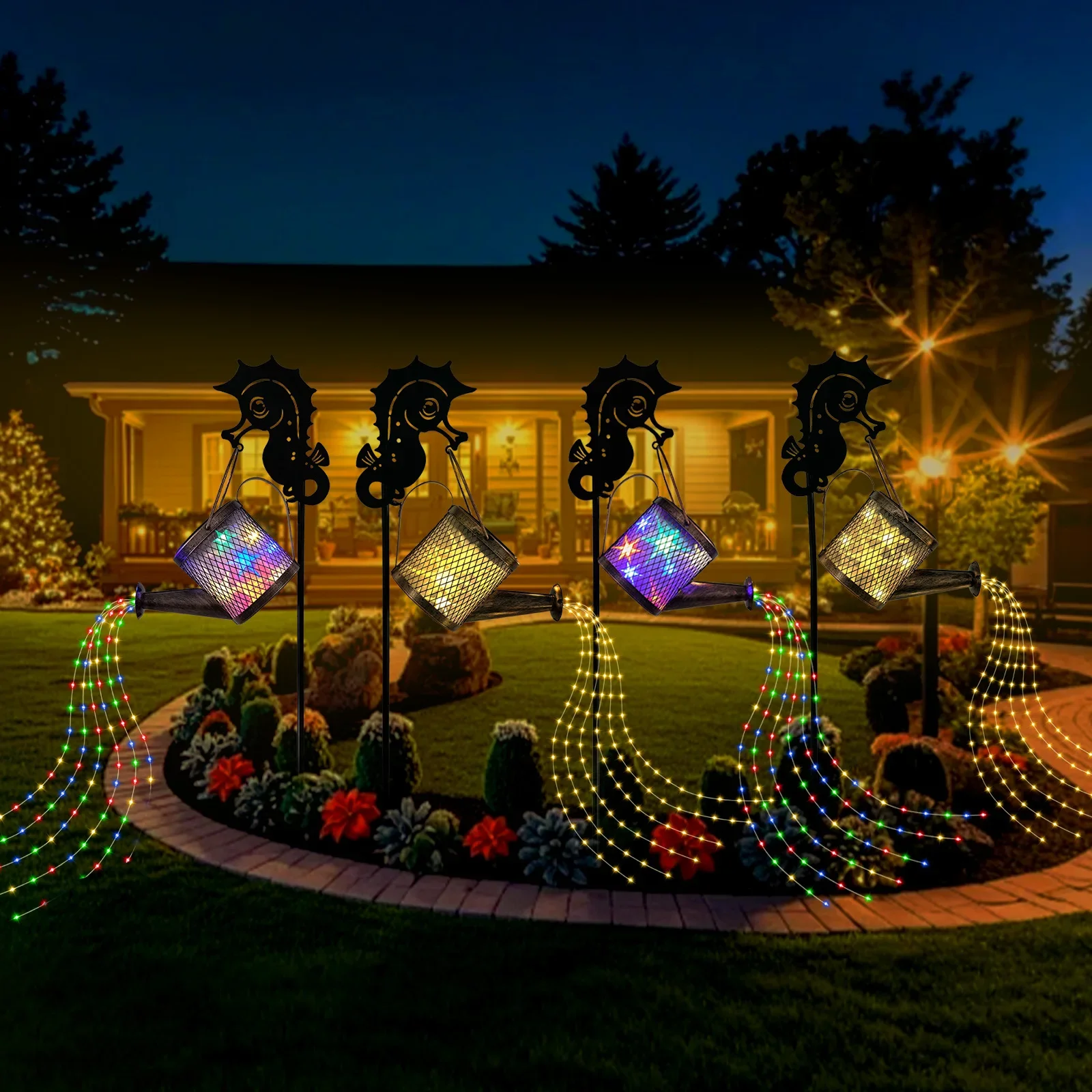 태양 물을 수 빛 야외 방수 샤워 빛 홈 외부 산책로 정원 파티오 장식에 대 한 장식 태양 조명