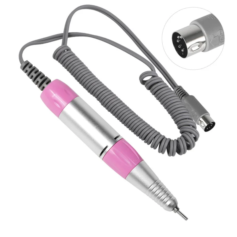 Nail Drill Pen Electric File Polish Handle 5 PIN PLUG Grind Machine Handpiece Manicure Pedicure Tool Nail Drill Accessories