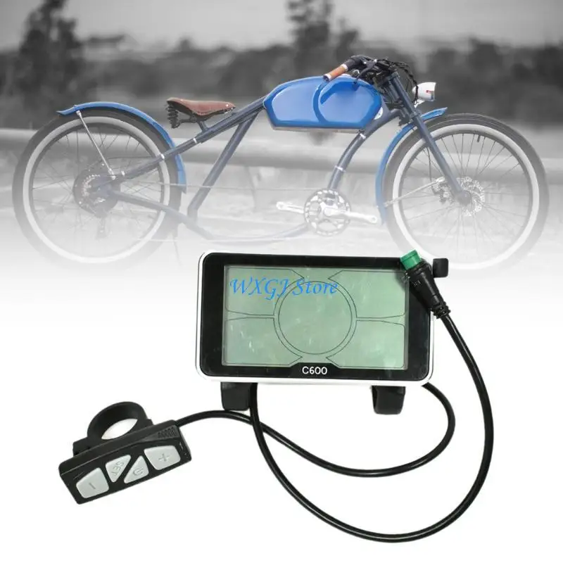 

37JE 24V 36V 48V LCD Display Panel with Waterproof Connector Electric Scooter Display