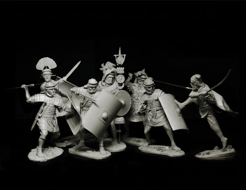 1/24 Scale 75mm Die-Cast Resin Figure Model Kit Battles of Ancient Rome Miniature Toys Unassembled Unpainted DIY Diorama