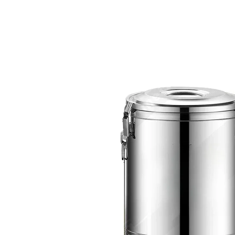 Insulation bucket Stainless steel commercial soy milk tea bucket Large capacity stall Mung bean paste pineappl