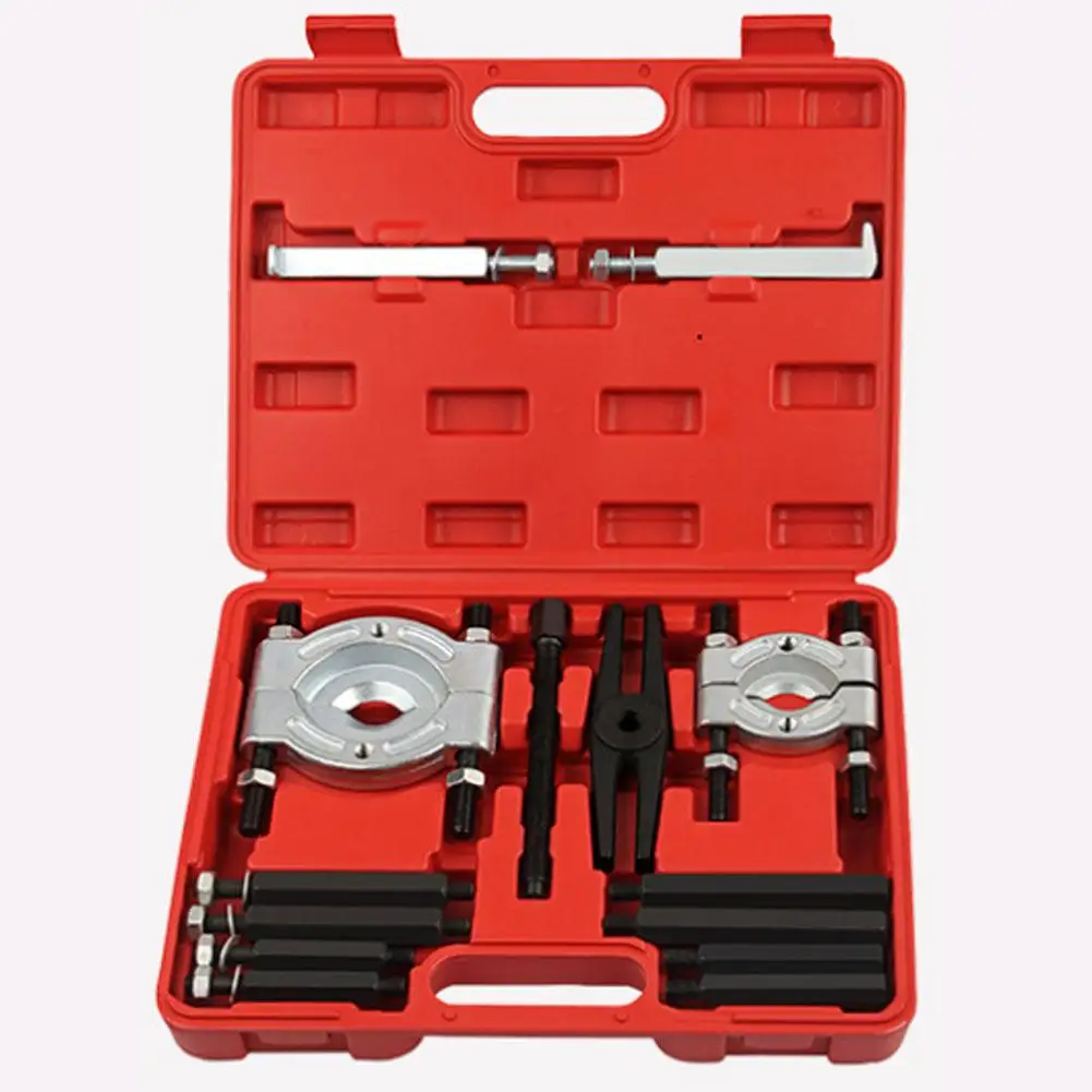 14Pcs Separator Combination Set Bearing Splitter Mechanical Double Disc Puller Chuck Gearbox Outer Bearing Remover Tool With Box