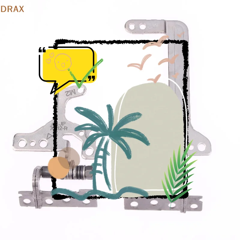 

1 комплект для Vivobook X512F X512D X512DA X512DK F512 F512F X512 X512FA X512U X512UA, новый вал петлей для ЖК-экрана