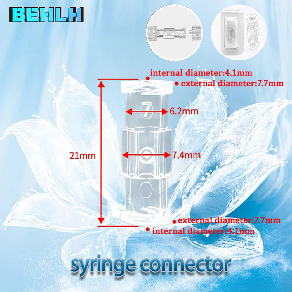 

Luer Thread Connector Pp Material Transparent Syringe Double-Way Connector Easy And Durable Use In Sterile Environment Drug Guid