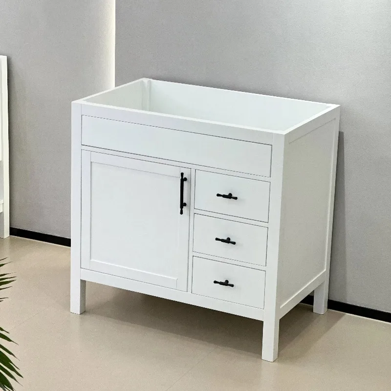 

Luxury bathroom cabinet bathroom four drawers locker retro Italian freestanding large cabinet