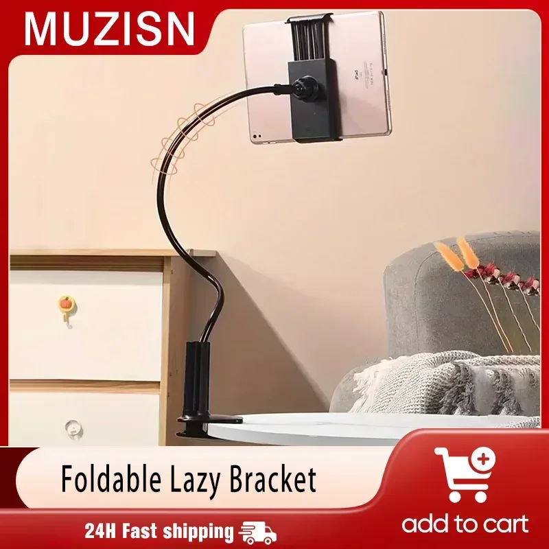 

Lazy Bedside Desktop Live Foldable 100cm Mobile Phone Tablet Clip Stand Headrest Holder For iPad Samsung Xiaomi Tablet and Phone