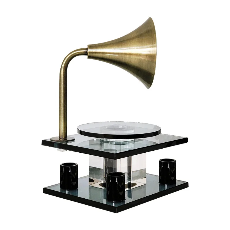 

Minimal light luxury crystal simulation phonograph retro Italian ornament model living room study TV cabinet soft decoration