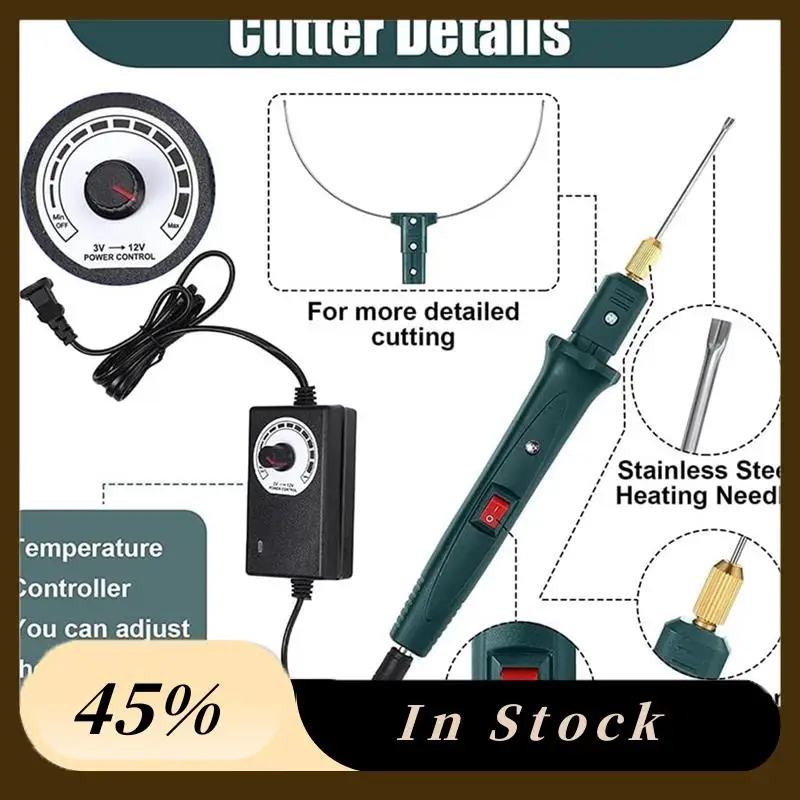 

A78K Новый комплект резака для пенопласта с регулятором температуры, электрическая резка 100-240 В/24 Вт для художественного ремесла, резьба по пенопласту EVA