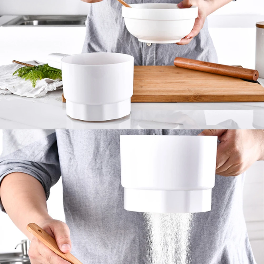 

1pc Electric Hand-Held Stainless Steel Inner Flour Sifter Baking Tool For Home Restaurant Hotel Use Fast Efficient Powder Sieve