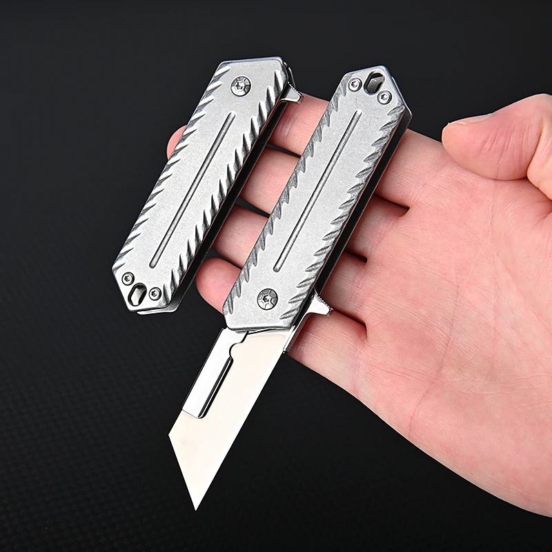 Stainless Steel Heavy-duty Utility Knife Quick-opening Box Cutter Ladder Blade Can Replace The Box Cutter and Express Box Cutter