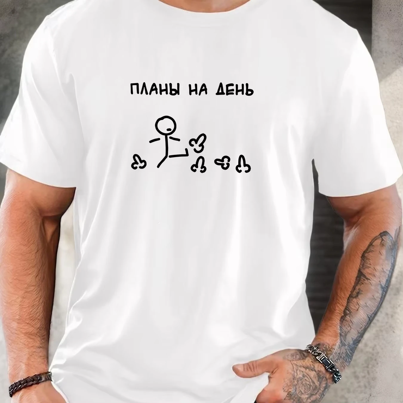 Plans for The Day T-Shirt Summer Men's Tracksuit O-Neck Short Sleeve Pullover Breathable Sportswear Harajuku Fashion Streetwear