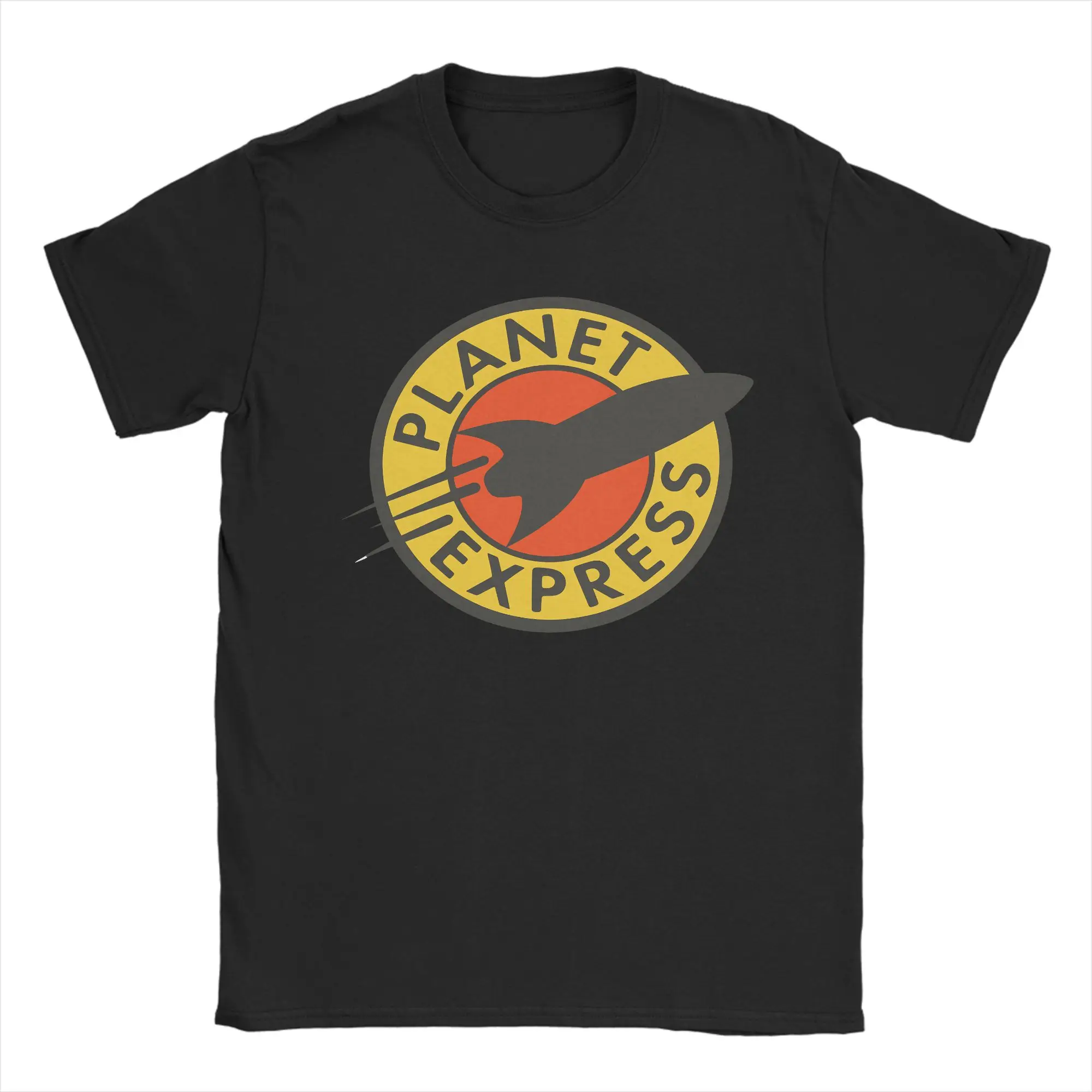 Vintage Planet Express T-Shirts Men Round Neck Pure Cotton T Shirt  Short Sleeve Tee Shirt 4XL 5XL Clothes