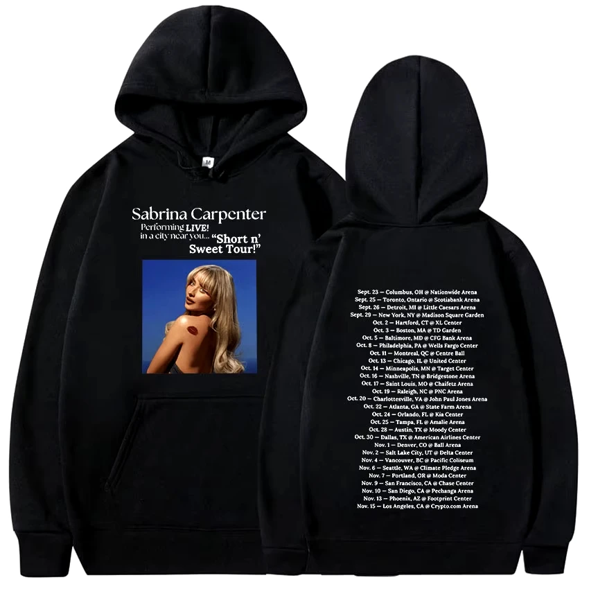 

2024 Sabrina Carpenter Short N' Sweet Tour Hoodie Men Women Retro Fashion Trending Sweatshirt Fleece Pullover Oversized Clothing