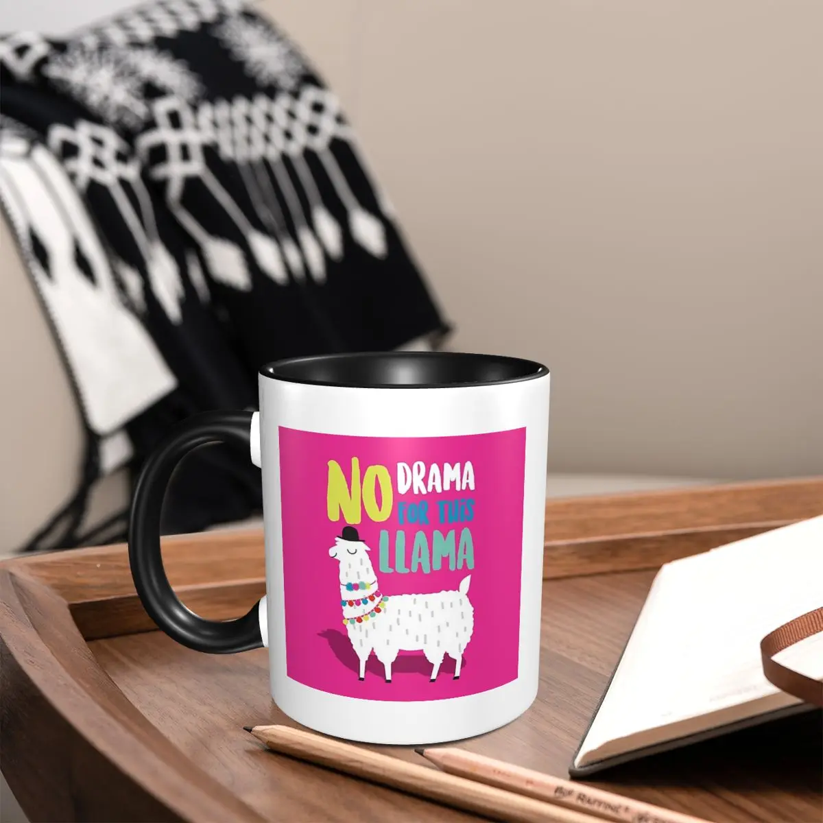 Llama Alpaca Animal Mug Funny Ceramic Coffee Cups Tea Mugs Milk Cup Drinkware Gift for Friends