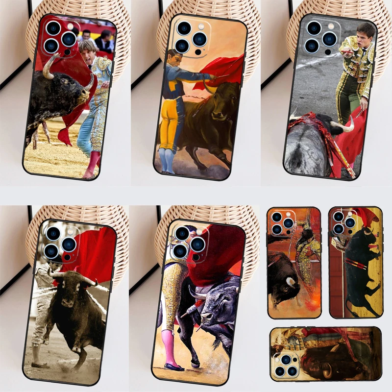 

Bullfighting Spanish Bullfight Case For Samsung Galaxy S25 S24 S20 S21 S22 S23 Ultra S9 S10 Plus S23 FE Back Cover Shell