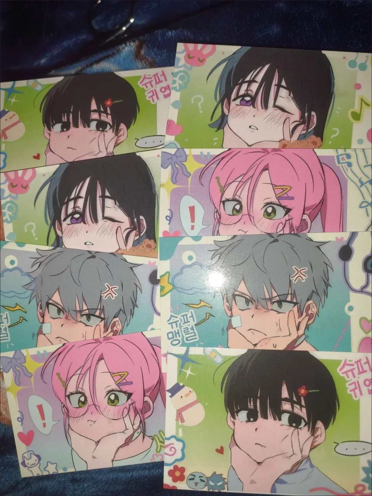 Tarjeta fotográfica de Anime de escenario alienígena de cómic Till Ivan, tarjeta pequeña de 4 unidades/juego, marcapáginas de 3 pulgadas, accesorios de colección de papelería para regalo de seguidores