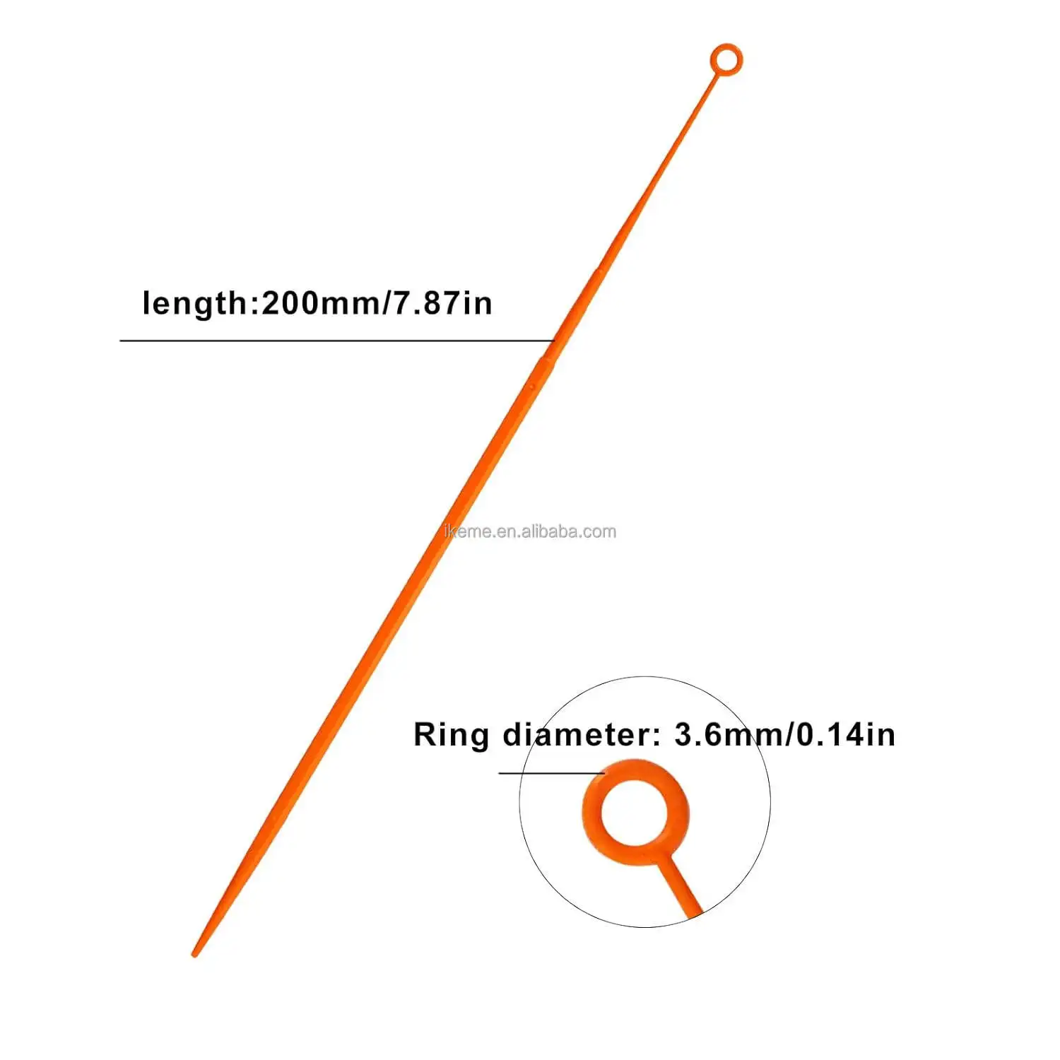 IKEME 25 Pieces 10ul Disposables Plastic Inoculating Loops EO Sterile Laboratory Inoculation Loop