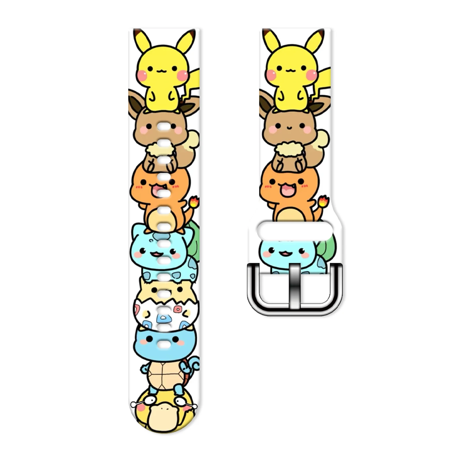 

20MM 22MM Pokemon 7 print watch strap for Samsung Galaxy Watch 7/6/5 40mm 44mm Band Replaceable Bracelet for Xiaomi Huawei Watch