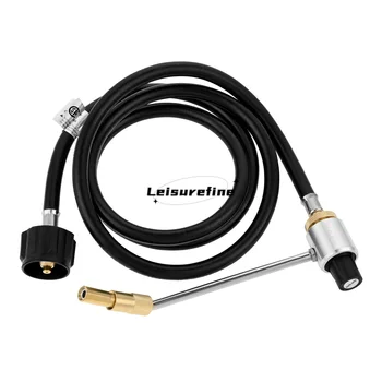 1 סט צינור מתאם פרופן 6ft עם הרגולטור לחץ גז 1lb עבור תנורי פרופן קולמן מקפלים n ללכת להתחבר 5lb-20 lb-20 lb