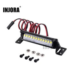 Injora-車のライトバー,55mm,12led,超高輝度,1/10,rcクローラー,アキシャルscx10 90046 d90,アップグレードパーツ用